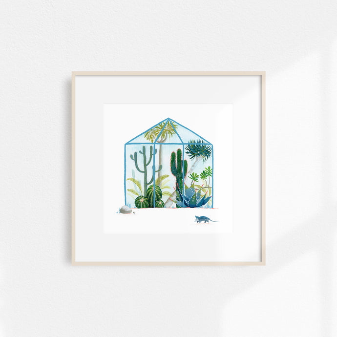 Greenhouse Cactus Print
