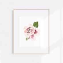 Load image into Gallery viewer, Watercolor Rose Print Small