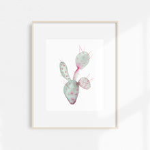 Load image into Gallery viewer, Watercolor Cactus Print Small