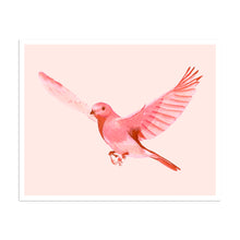 Load image into Gallery viewer, Pink Monochrome Bird Print