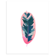 Load image into Gallery viewer, Watercolor Rubber Tree Print