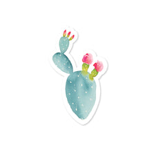 Load image into Gallery viewer, Pink Flower Cactus Sticker No. 02